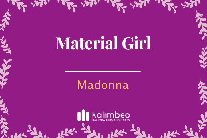 material-girl-madonna-kalimba-tabs
