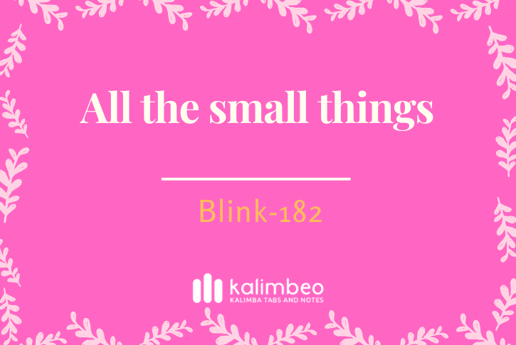 all-the-small-things-blink-182-kalimba-tabs