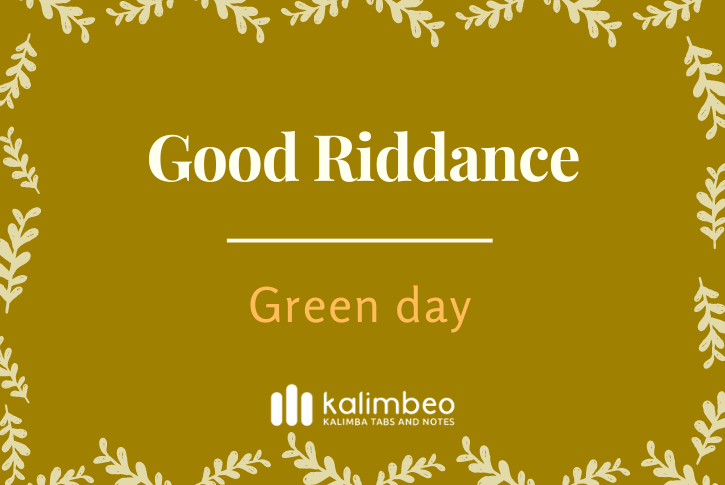 good-riddance-green-day-kalimba-tabs