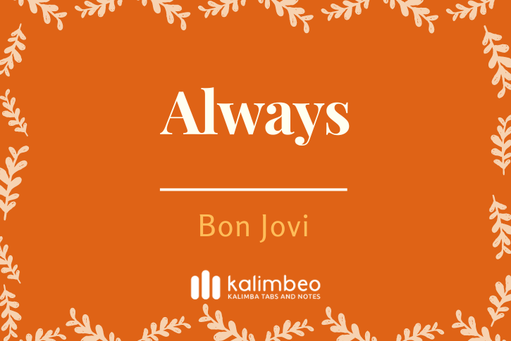 always-bon-jovi-kalimba-tabs